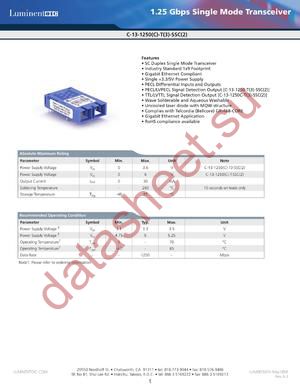 B-13-1250-T3-SSCD datasheet  