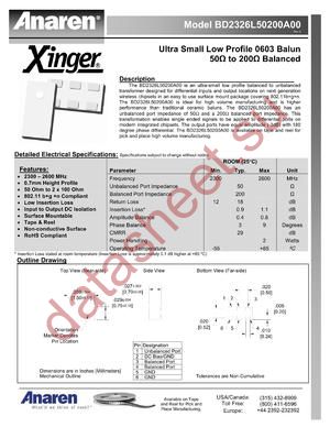 B1416C50400A00 datasheet  