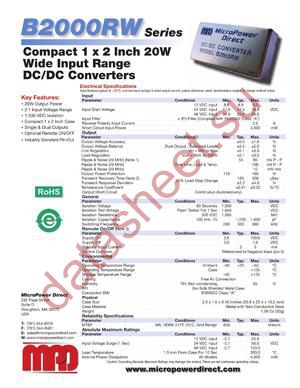 B2013RW datasheet  