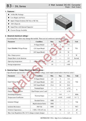 B3-1212D datasheet  