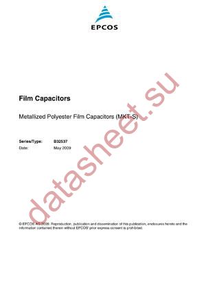 B32537B8335 datasheet  