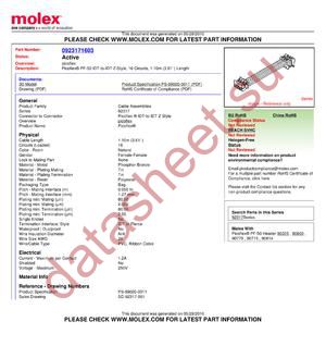 0923171603 datasheet  