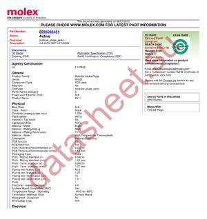 0955036451 datasheet  