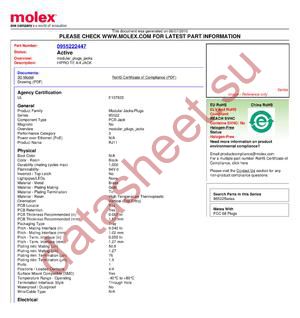 0955222447 datasheet  