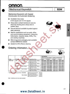 B3W-1152S datasheet  