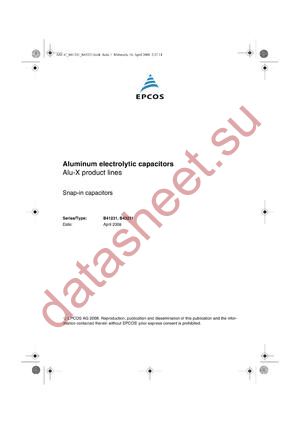 B43231A1108M000 datasheet  