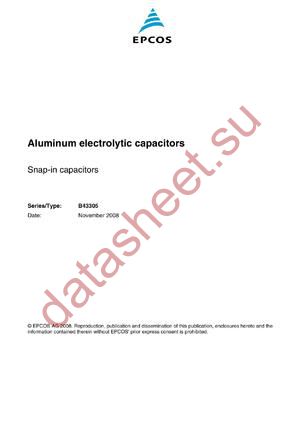 B43305B2108M060 datasheet  