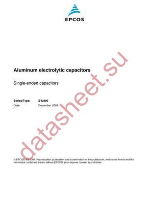 B43890C5106M009 datasheet  