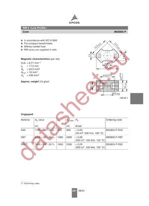 B65805-P datasheet  