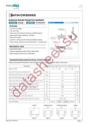 BAT54-AU datasheet  