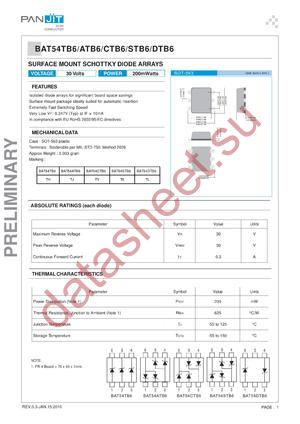 BAT54ATB6 datasheet  