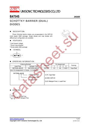 BAT54S_11 datasheet  