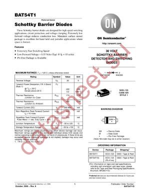 BAT54T1_05 datasheet  