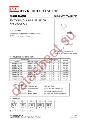 BC850L-A-AE3-R datasheet  