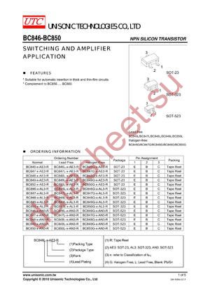 BC850L-X-AN3-R datasheet  