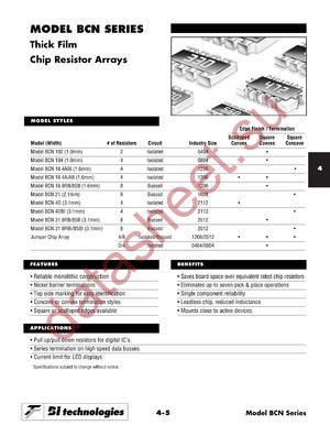 BCN162RBI18KJ7 datasheet  