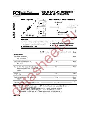 1.5KE-12A datasheet  