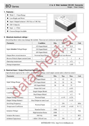 BD-4812D2 datasheet  