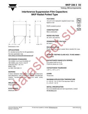 BFC2336274 datasheet  