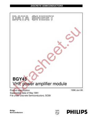 BGY43 datasheet  