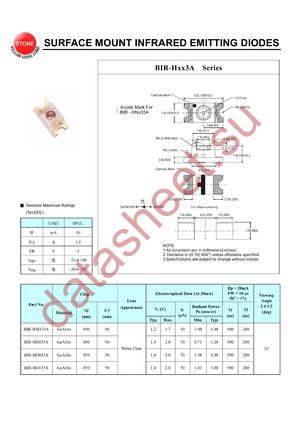 BIR-HM133A datasheet  