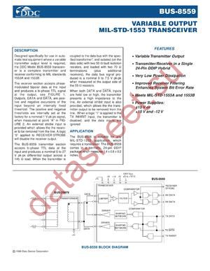 BUS-8559-360L datasheet  