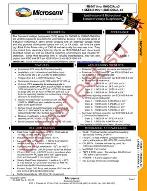 1.5KE6.8E3 datasheet  