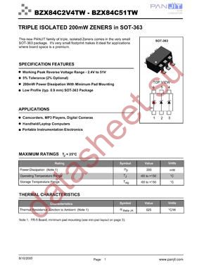 BZX84C4V3TW datasheet  