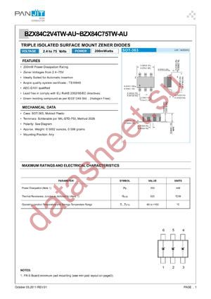 BZX84C4V3TW-AU datasheet  