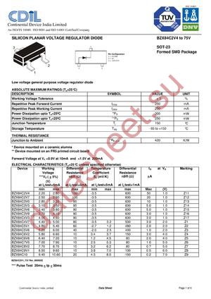 BZX84C4V3V datasheet  