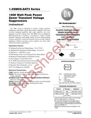 1.5SMC33ATG datasheet  