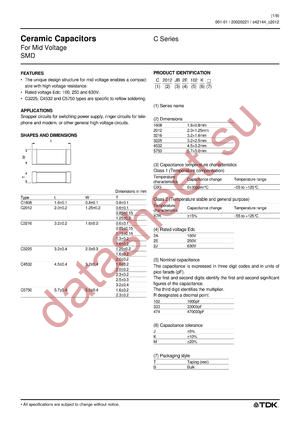 C1608C0G2A102JB datasheet  