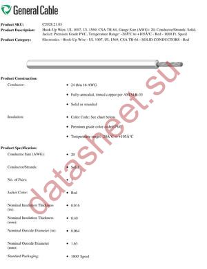 C20282103 datasheet  