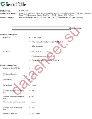 C21002104 datasheet  