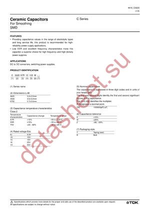 C3225Y5V1H475Z datasheet  