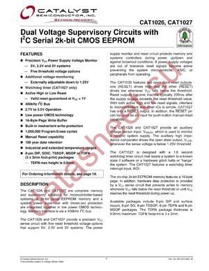 CAT1027ZI-28-T2 datasheet  