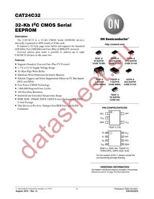 CAT24C32WI.GT3 datasheet  