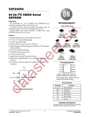 CAT24C64YI-T2 datasheet  