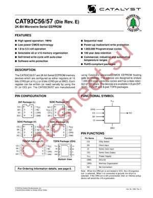 CAT93C56LI-GT2E datasheet  