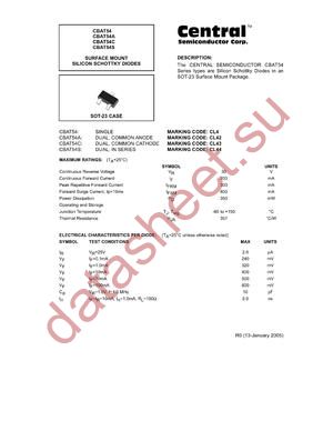 CBAT54S datasheet  