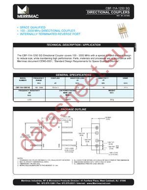 CBF-11A-1250SQ datasheet  