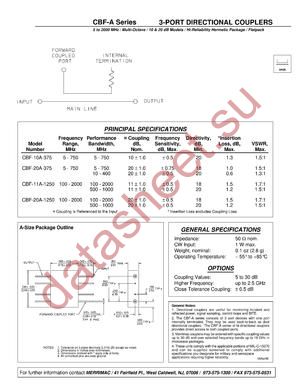 CBF-20A-1250 datasheet  