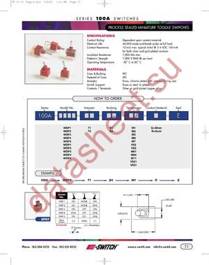 100AWDP1T1B2M2QE datasheet  