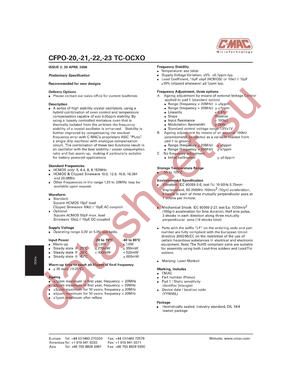 CFPO-20SXALF datasheet  