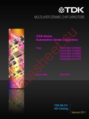 CGA2B2C0G1H120J datasheet  