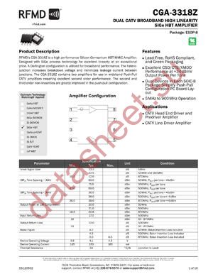 CGA3318ZSQ datasheet  