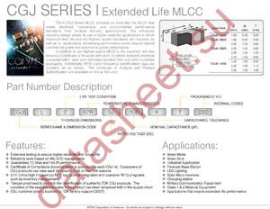 CGJ5L2X7R0J106KTXXXX datasheet  