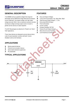 CM2862SIM89 datasheet  