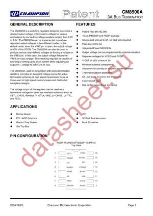 CM8500A datasheet  