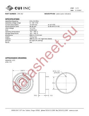 CPE-352 datasheet  